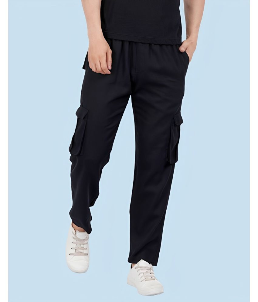     			PPTHEFASHIONHUB Black Lycra Men's Trackpants ( Pack of 1 )