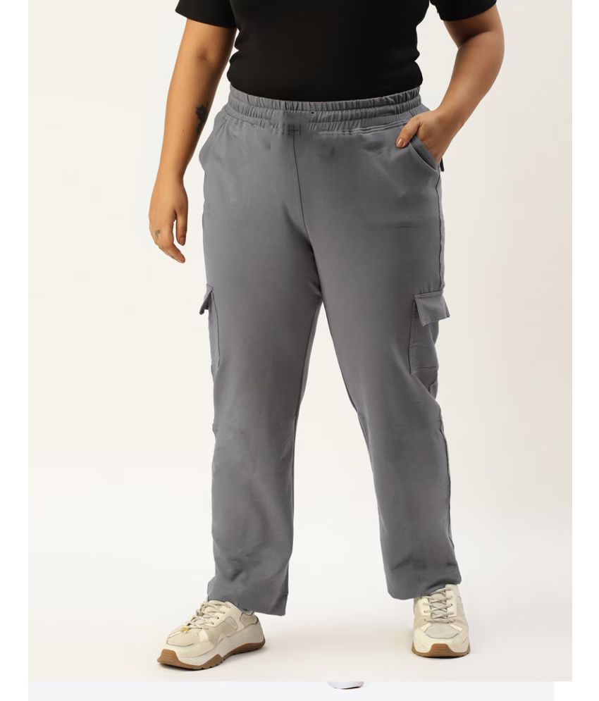     			PPTHEFASHIONHUB Grey Lycra Regular Women's Cargo Pants ( Pack of 1 )