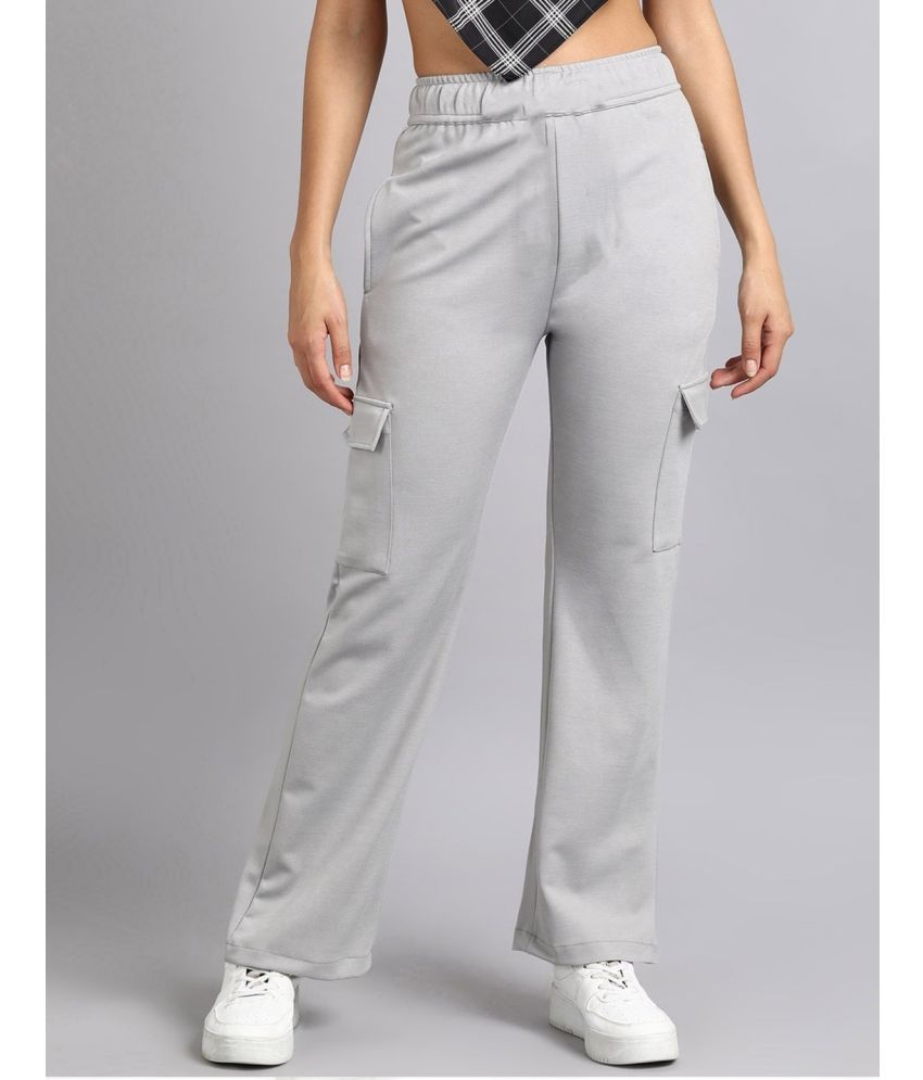     			PPTHEFASHIONHUB Grey Lycra Regular Women's Cargo Pants ( Pack of 1 )