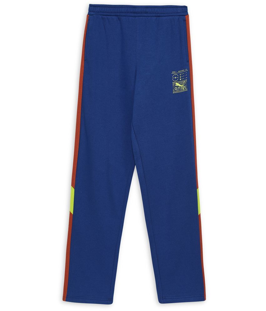     			Puma Blue Cotton Blend Boys Trackpant ( Pack of 1 )