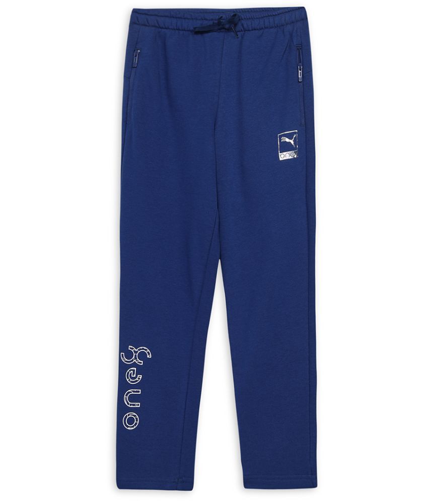     			Puma Blue Cotton Blend Boys Trackpant ( Pack of 1 )