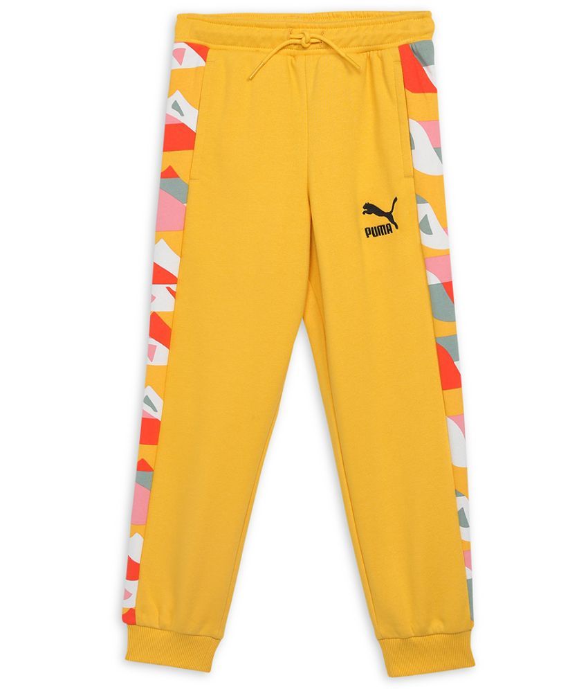     			Puma Yellow Cotton Boys Trackpant ( Pack of 1 )