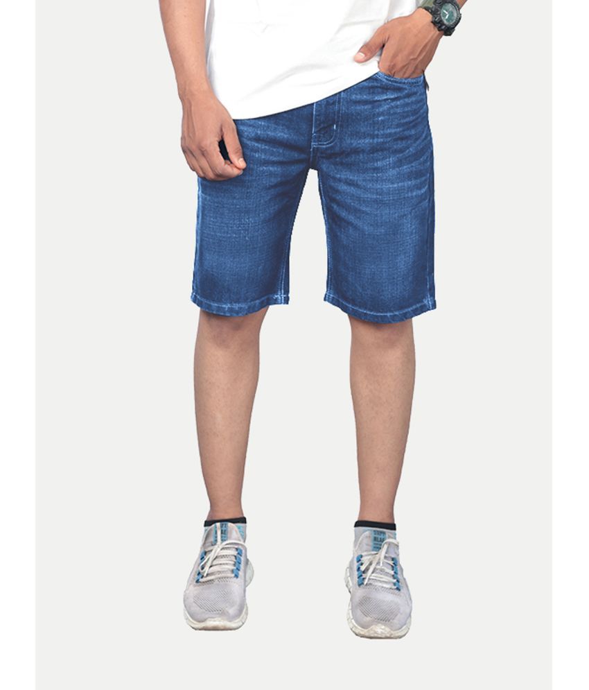     			Radprix Blue Cotton Men's Denim Shorts ( Pack of 1 )