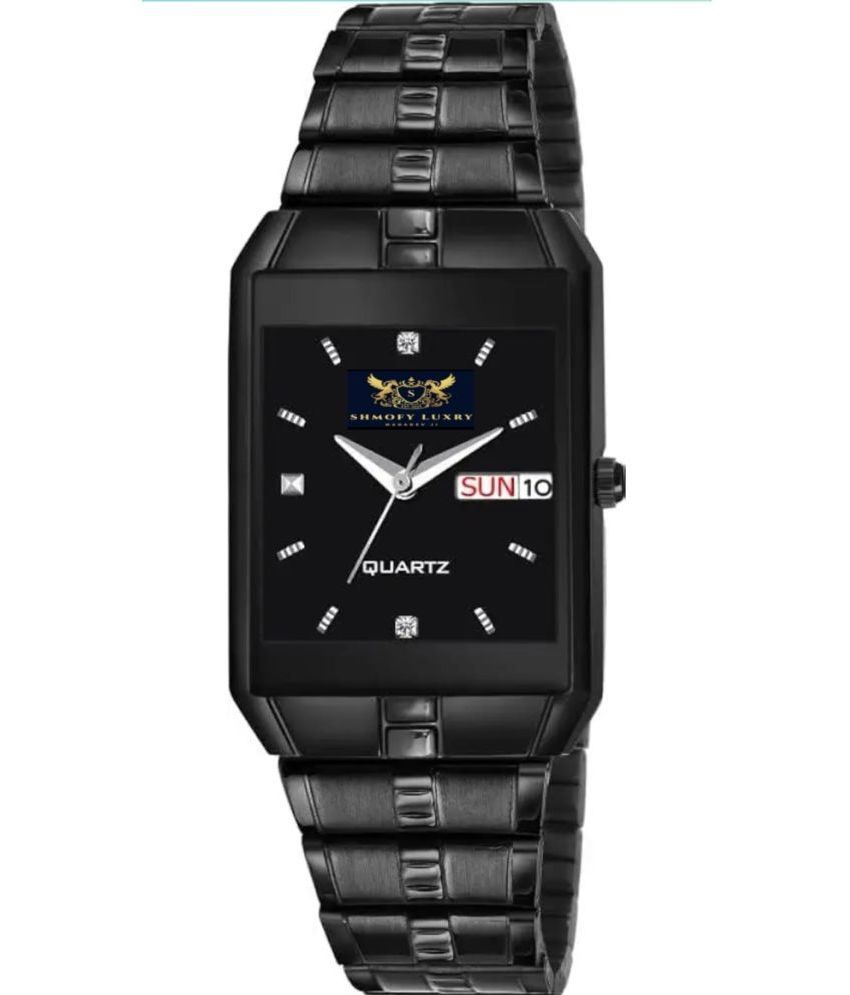     			SHMOFY LUXRY Black Metal Analog Men's Watch