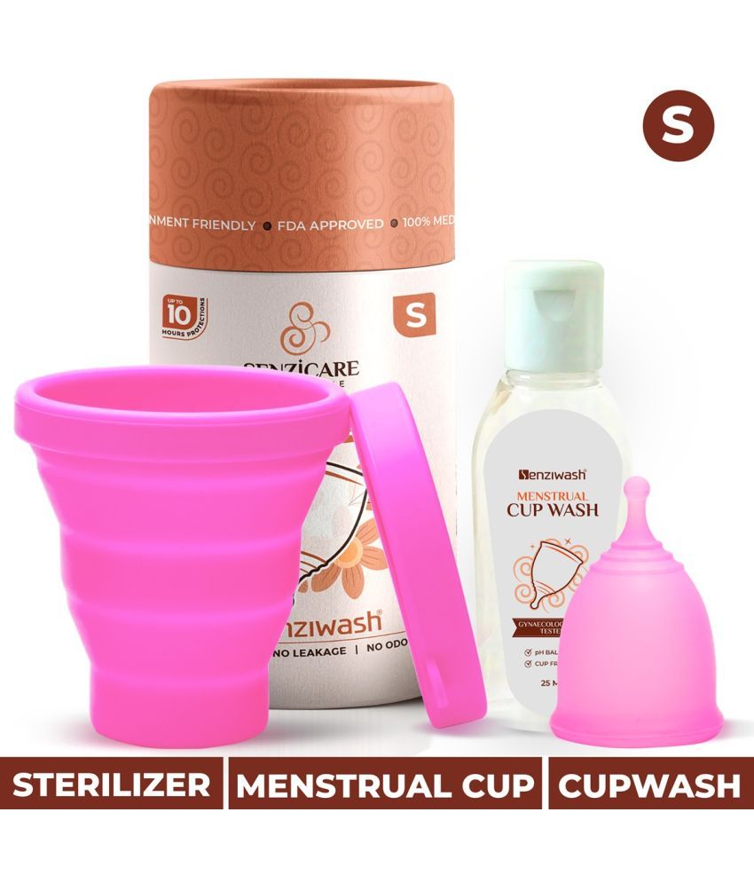     			Senziwash Silicone Reusable Menstrual Cup Small ( Pack of 1 )