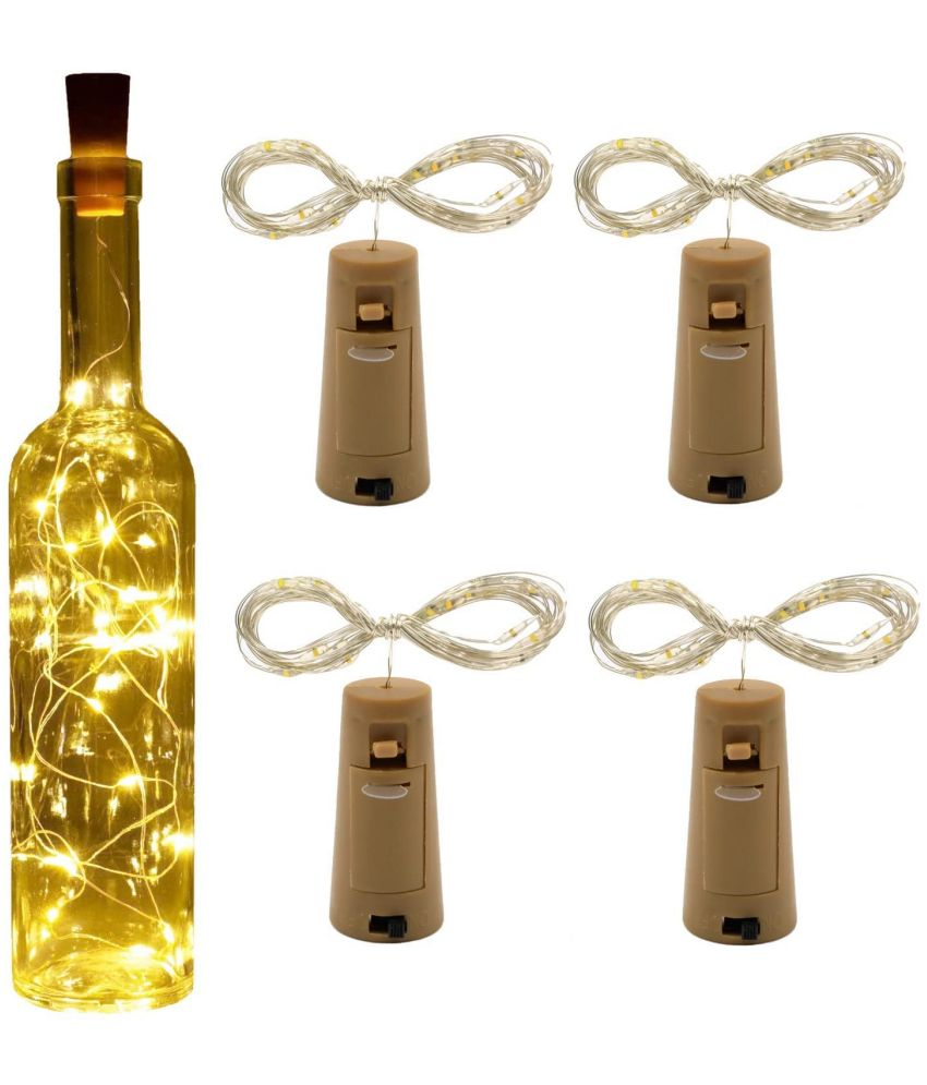     			TINUMS Off White 2Mtr Cork light ( Pack of 4 )