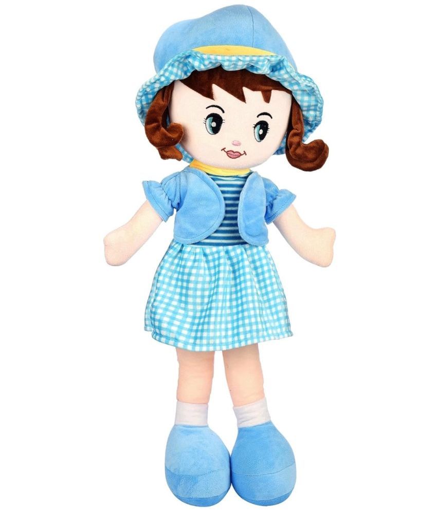     			TOYTALES Plush Winky Doll 40 CM Super Soft Doll for Baby Girls, Stuffed Soft Toy for Kids, Helps to Learn Role Play, Cute Plush HuggableToy (Blue )