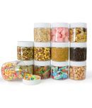 PearlPet Dibbi-130gm Plastic White Multi-Purpose Container ( Set of 12 )