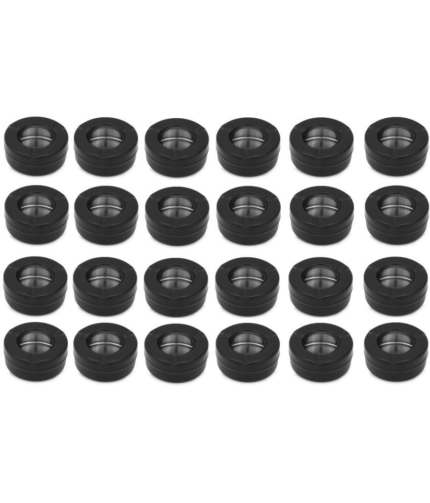     			24 Pcs Black Lid Ash Tray