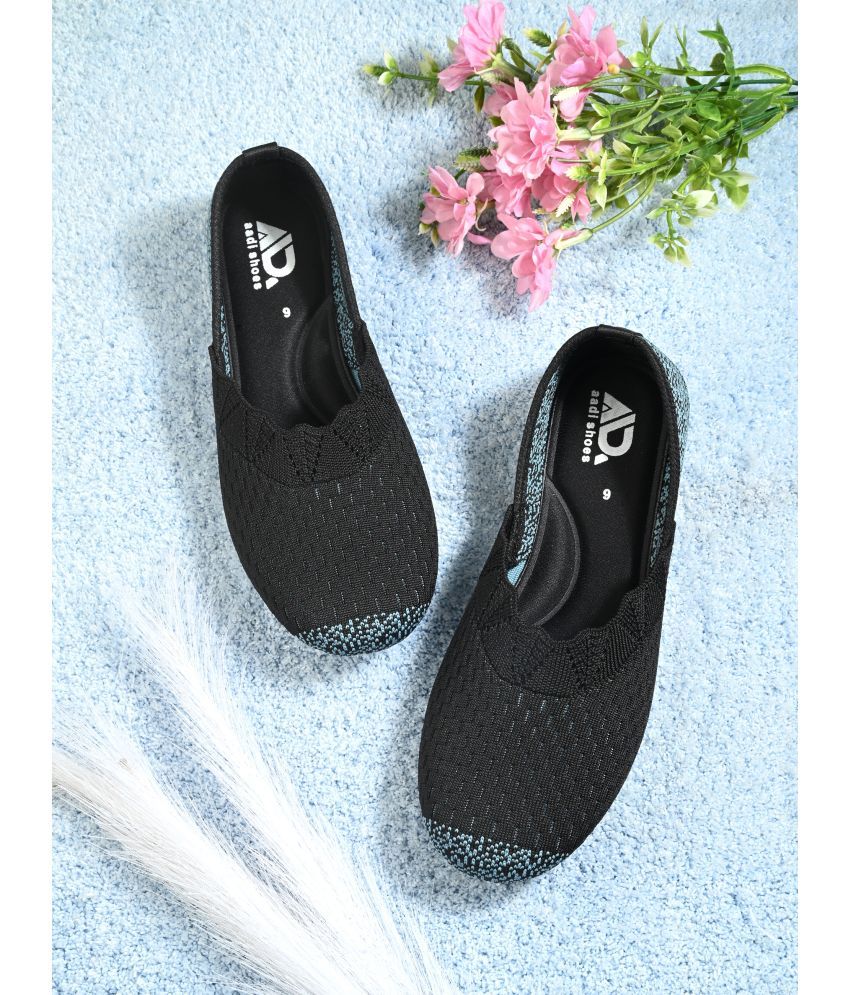     			Aadi Black Women's Casual Ballerinas