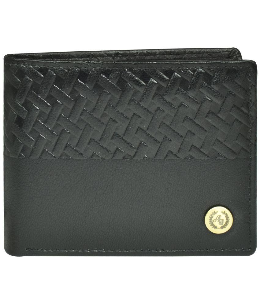     			Ajanta Black 100% Leather Men's Regular Wallet ( Pack of 1 )