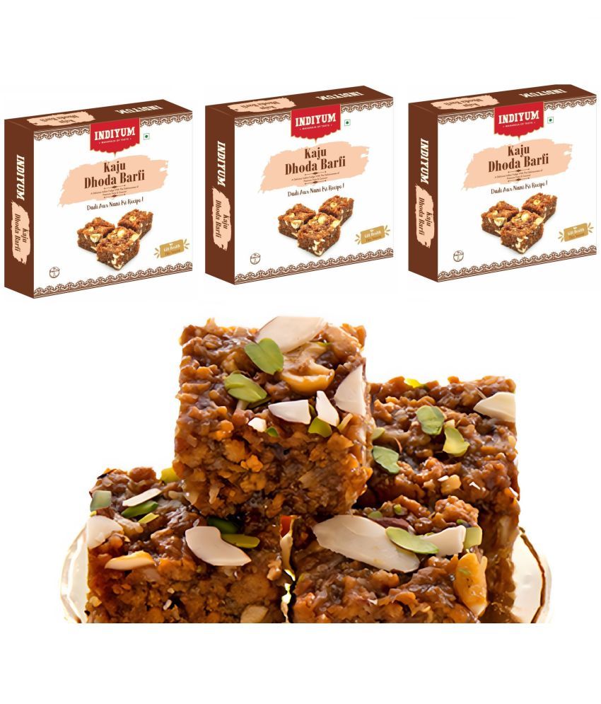     			Indiyum Kaju Dodha 600 gm Pack of 3