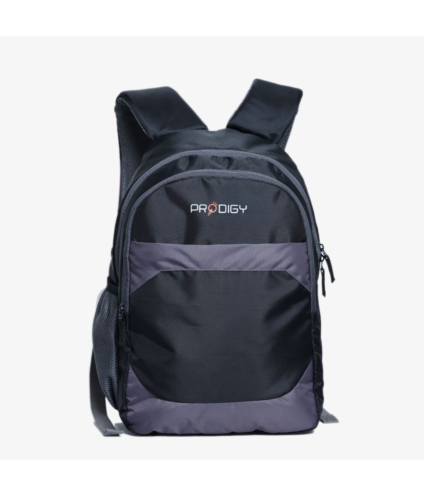     			Prodigy Grey Polyester Backpack ( 30 Ltrs )