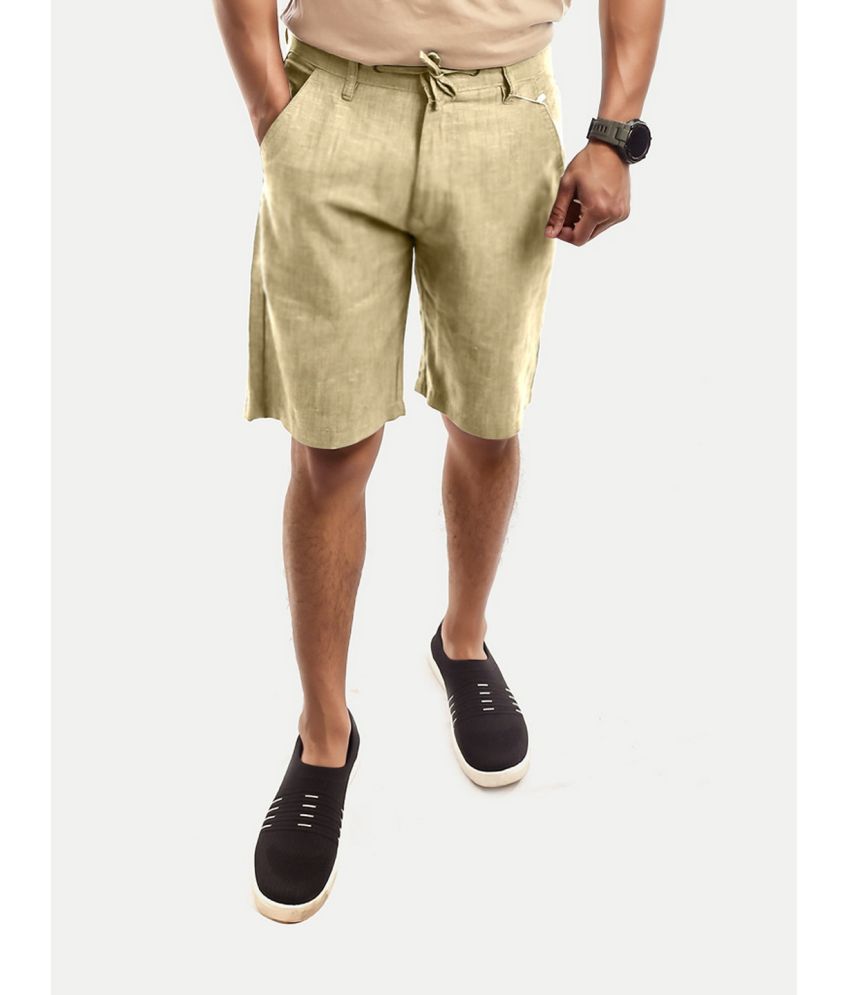     			Radprix Beige Cotton Men's Chino Shorts ( Pack of 1 )