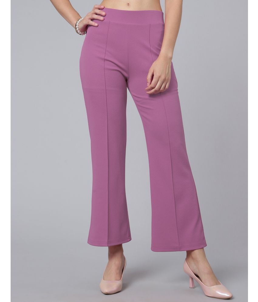     			Selvia Lavender Lycra Regular Women's Casual Pants ( Pack of 1 )