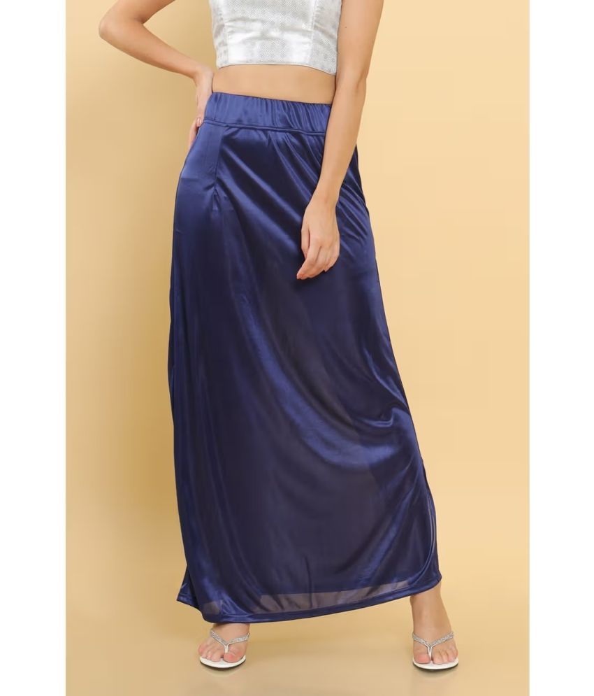     			kinu Blue Satin Petticoat - Single