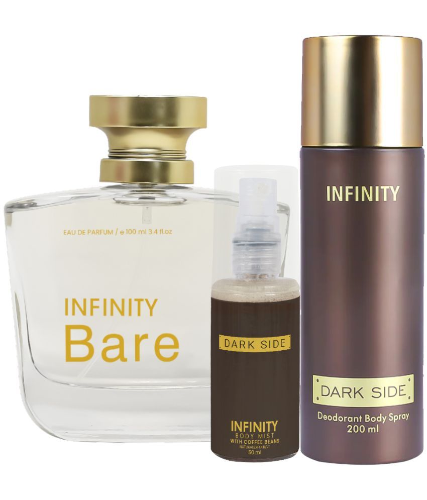     			CFS Bare EDP Perfume 100ml, Dark Side Deo Body Spray 200ml, Dark Side Body Mist 35ml Long Lasting Perfume Pack of 3