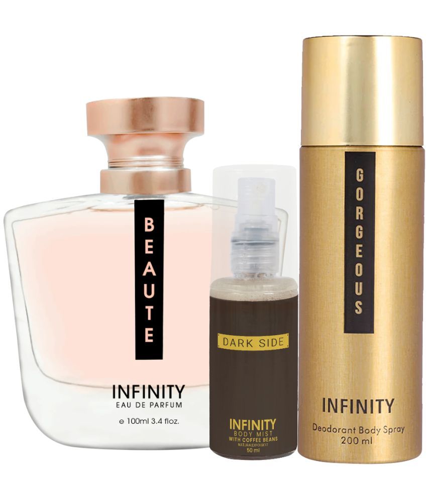     			CFS Beaute EDP Perfume 100ml, Gorgeous Deo Body Spray 200ml,Dark Side Body Mist 35ml Long Lasting Perfume Pack of 3