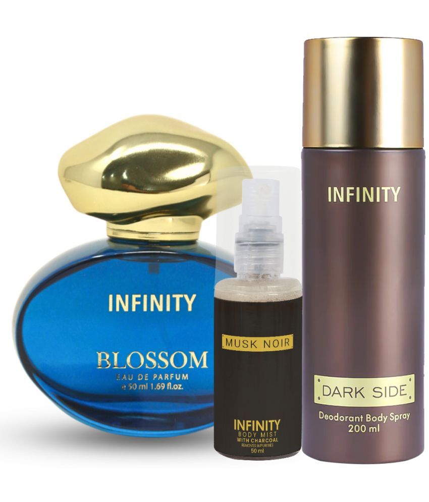     			CFS Blossom EDP Perfume 50ml,Dark Side Deo Body Spray 200ml,Musk Noir Body Mist 35ml Long Lasting Perfume Pack of 3