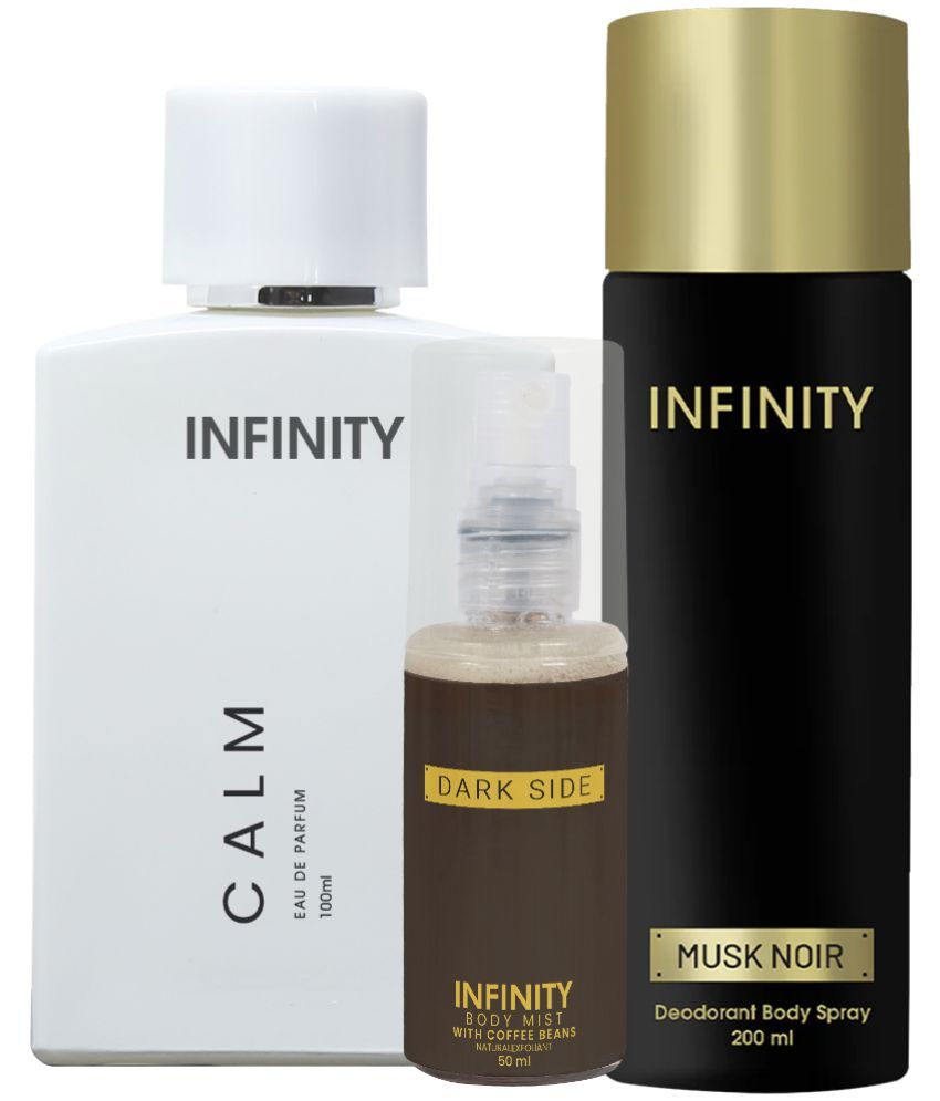     			CFS Calm EDP Perfume 100ml, Musk Noir Deo Body Spray 200ml, Dark Side Body Mist 35ml Long Lasting Perfume Pack of 3