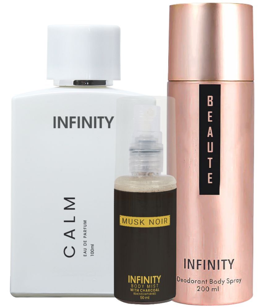     			CFS Calm EDP Perfume 100ml, Beaute Deo Body Spray 200ml, Musk Noir Body Mist 35ml Long Lasting Perfume Pack of 3