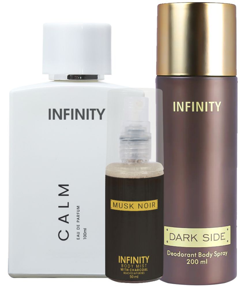     			CFS Calm EDP Perfume 100ml, Dark Side Deo Body Spray 200ml, Musk Noir Body Mist 35ml Long Lasting Perfume Pack of 3