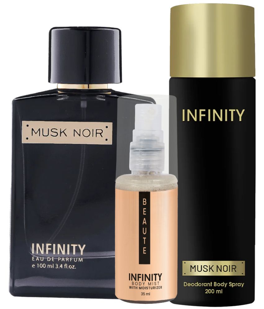     			CFS Musk Noir EDP Perfume 100ml,Musk Noir Deo Body Spray 200ml,Beaute Body Mist 35ml Long Lasting Perfume Pack of 3