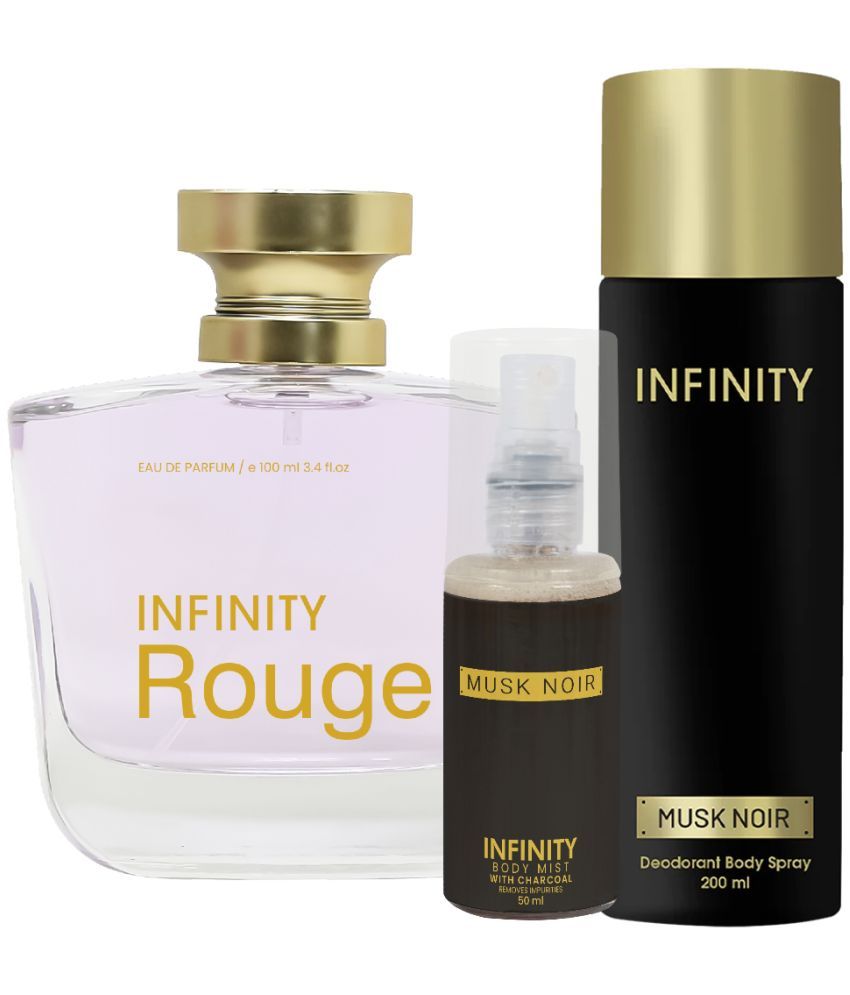     			CFS Rouge EDP Perfume 100ml,Musk Noir Deo Body Spray 200ml,Musk Noir Body Mist 35ml Long Lasting Perfume Pack of 3