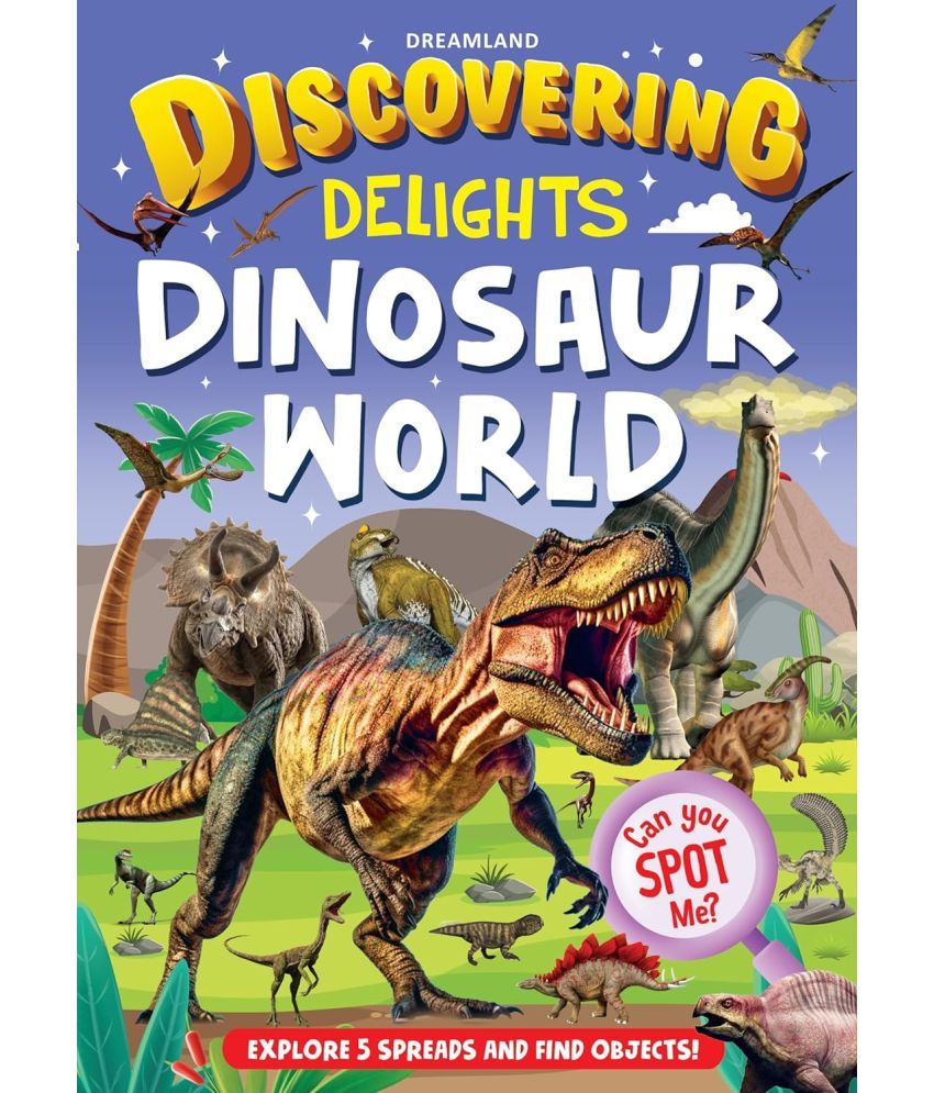     			Dinosaur World Discovering Delights Flap Book for Kids Age 4 - 10 years