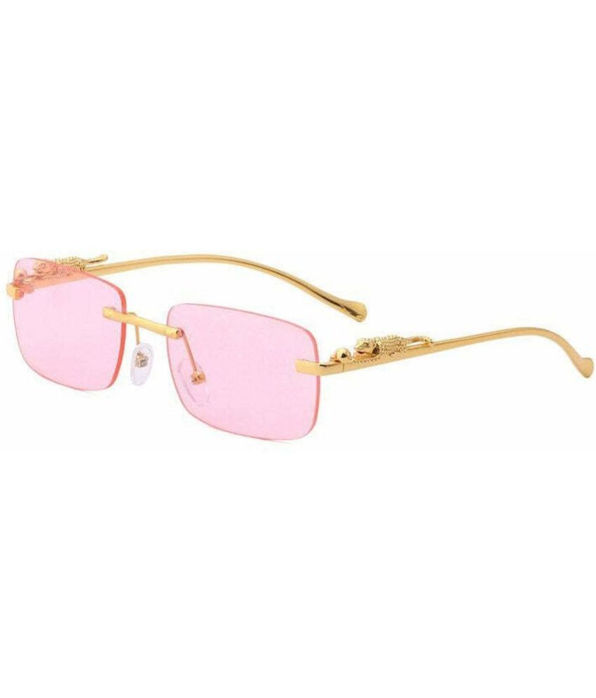     			Dyana Core Gold Rectangular Sunglasses ( Pack of 1 )