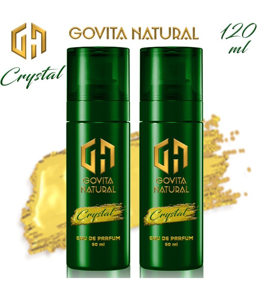     			Govita Long Lasting Perfume Body Spray For Men And Women 60 Ml Each, (Pack Of 2)