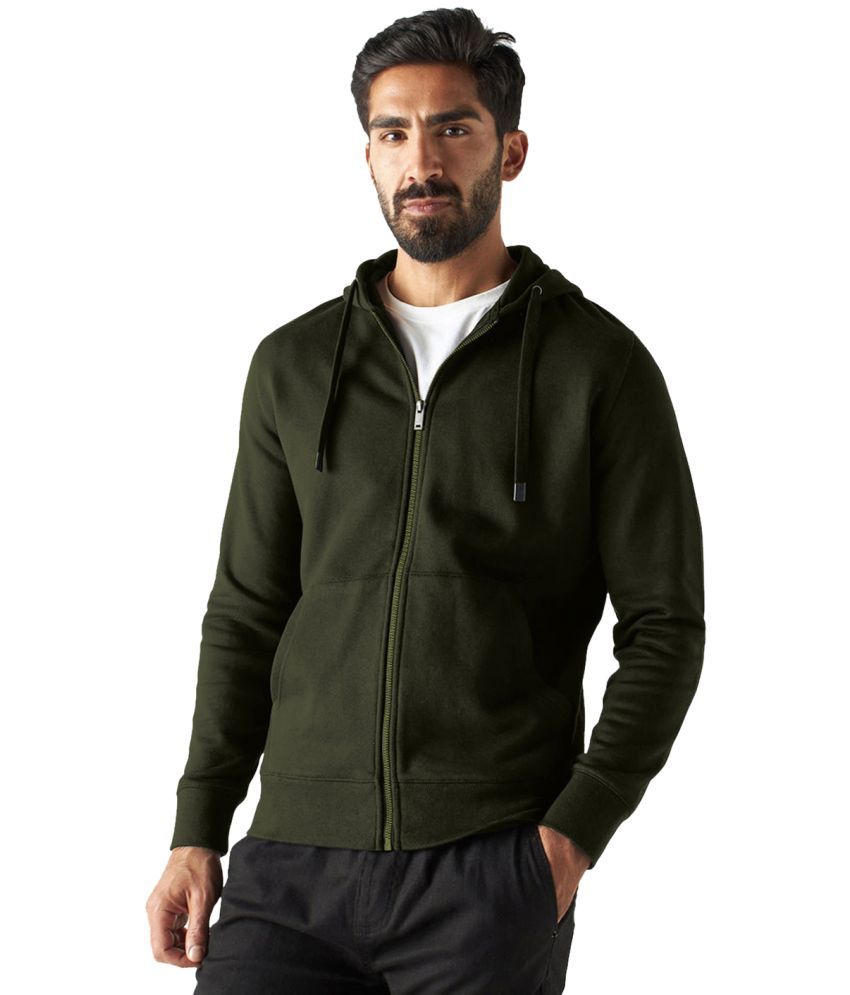     			Radprix Cotton Hooded Men's Sweatshirt - Green ( Pack of 1 )