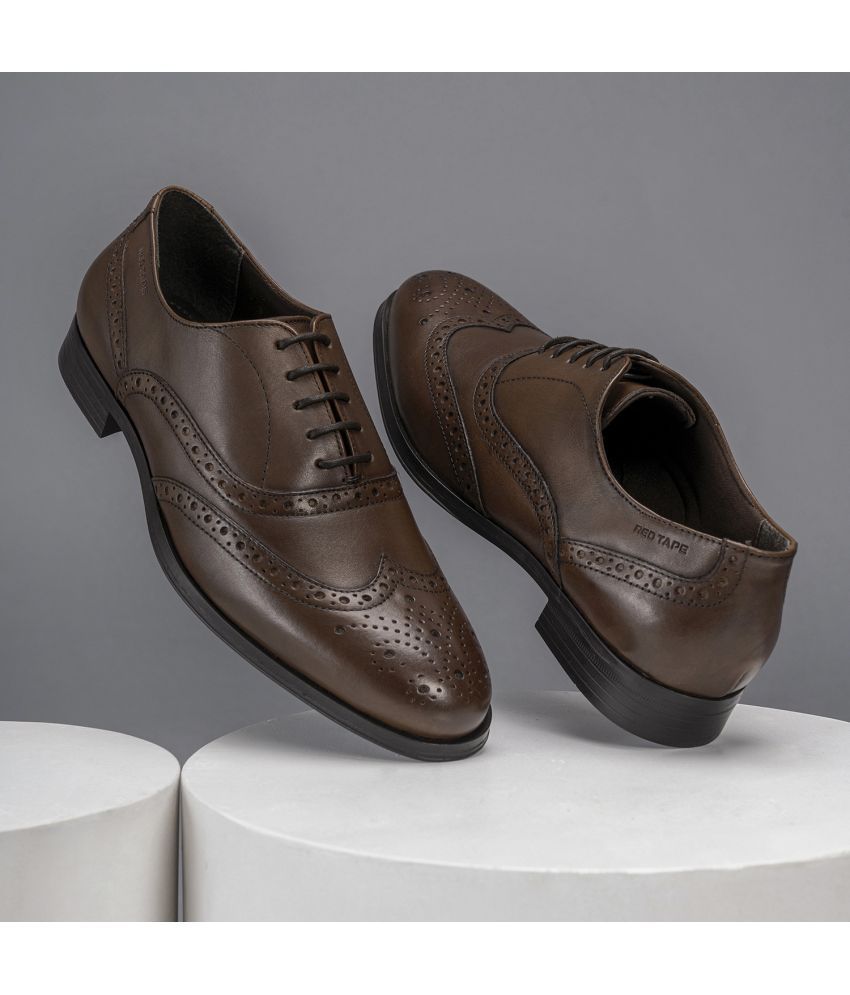     			Red Tape Brown Men's Brogue Formal Shoes