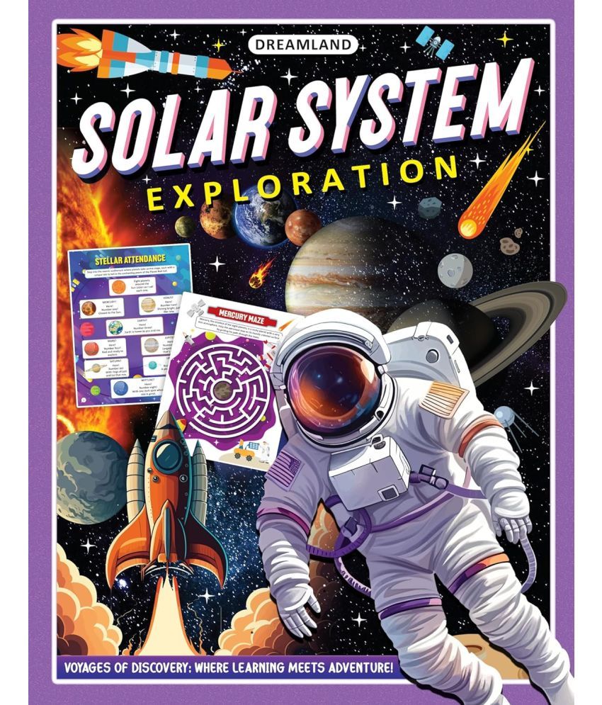     			Solar System Exploration Activity Book for Kids Age 5 -10 years