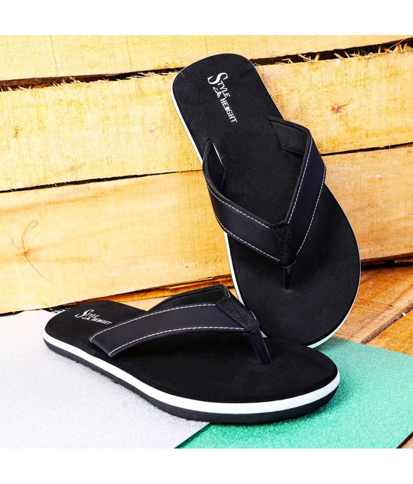     			Style Height Black Men's Thong Flip Flop