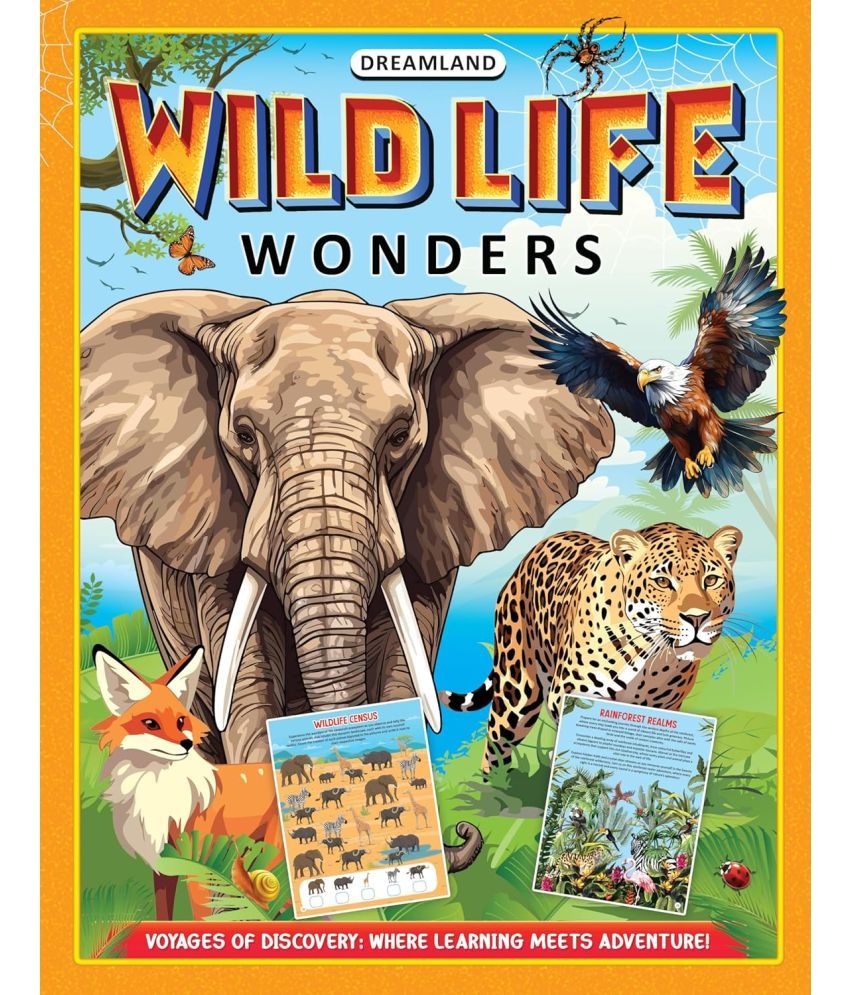     			Wildlife Wonders Activity Book for Kids Age 5 -10 years