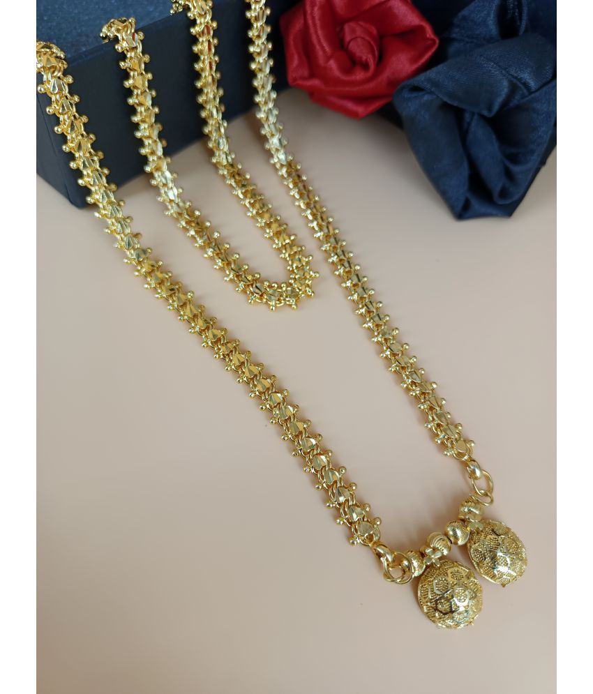     			shankhraj mall Golden Mangalsutra ( Pack of 1 )