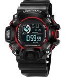 Om Collection Black Silicon Digital Men's Watch