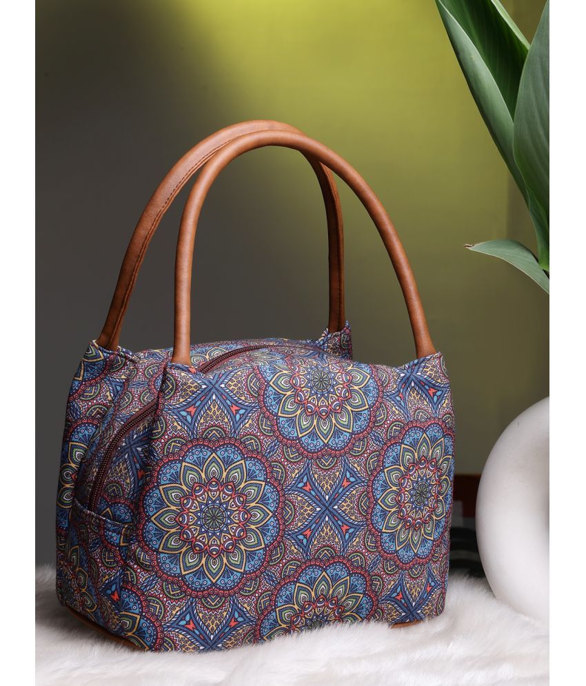     			Anekaant Multicolor Cotton Handheld Bag