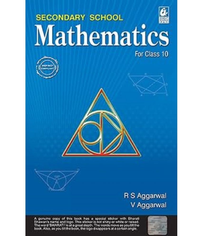     			Bharati Bhawan Secondary School Mathematics CBSE for Class 10th - (2024-25) Examination..By R.S Aggarwal. Paperback – 12 March 2024