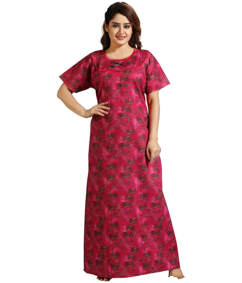     			Cinco Multicolor Cotton Blend Women's Nightwear Night Dress ( Pack of 1 )