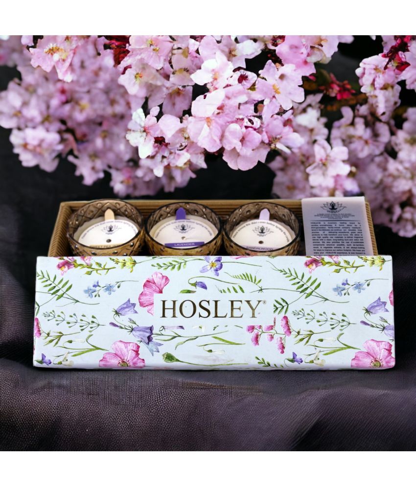     			Hosley Gold Votive Candle 7 cm ( Pack of 3 )