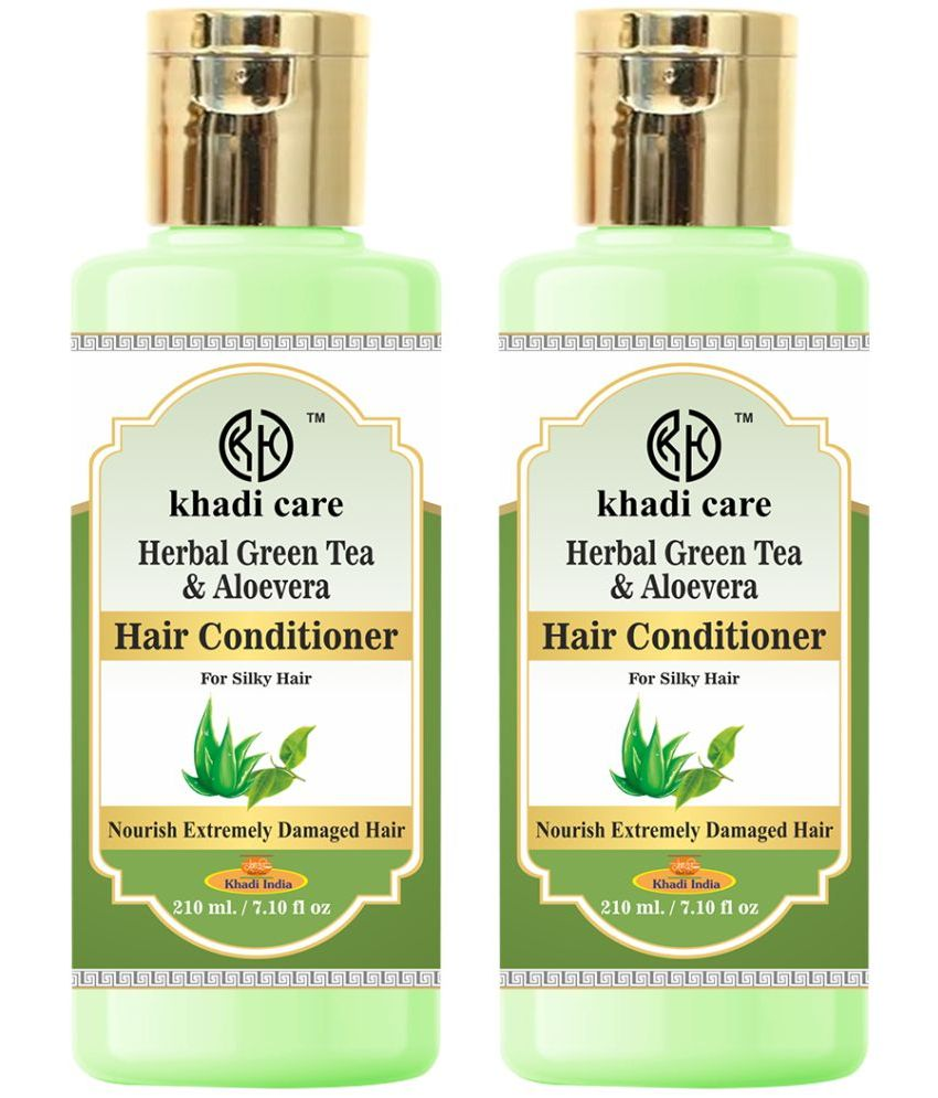     			Khadi Care Herbal Green Tea & Aloevera Hair Conditioner (210ml Each) Pack of 2