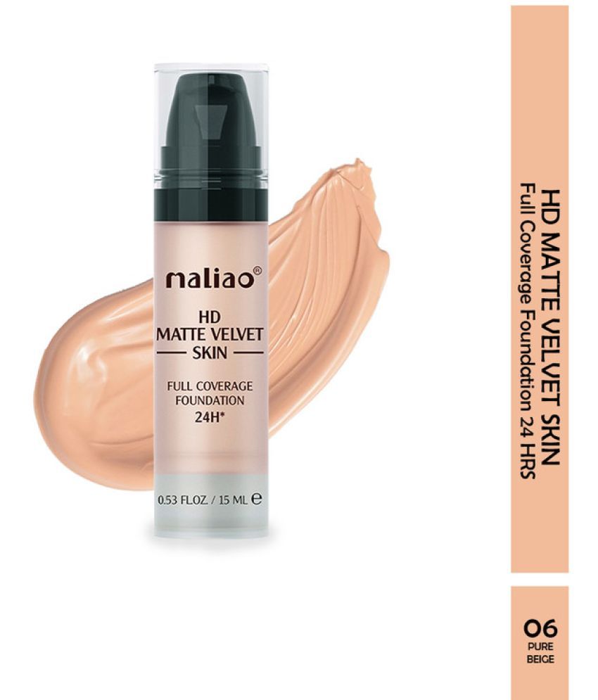     			Maliao Matte Cream For All Skin Types Skin Dark Foundation Pack of 1