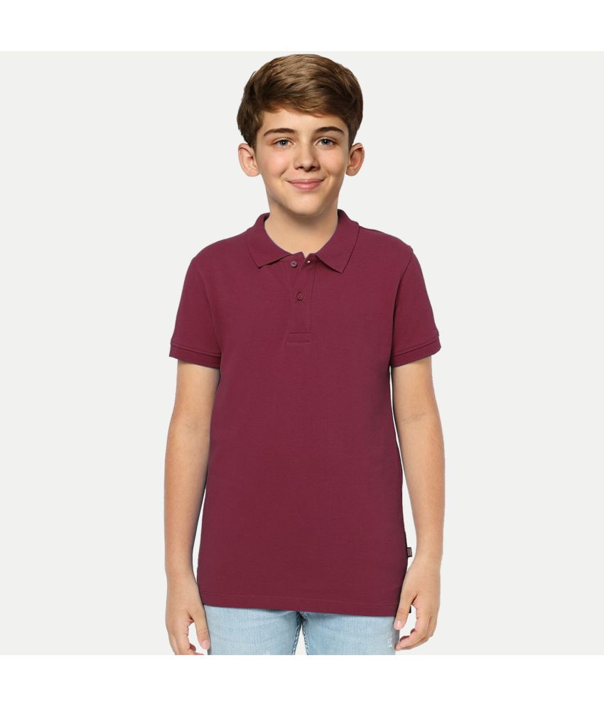     			Radprix Pack of 1 Boys Cotton T-Shirt ( Maroon )