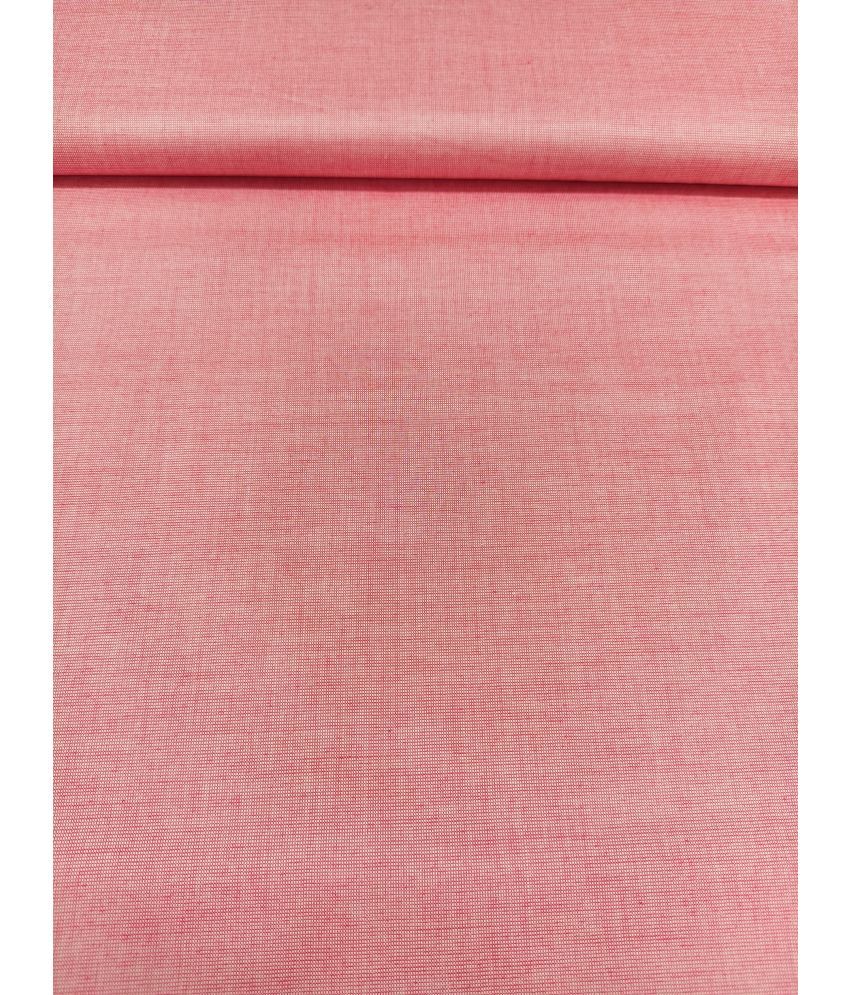     			Siyaram Pink Cotton Men's Unstitched Shirt Piece ( Pack of 1 )