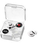 DIGIMATE Pulse Pods 2.0 Extra Bass Pro Transparent Noise Reduction True Wireless Earbuds with Charging Case Bluetooth (White)