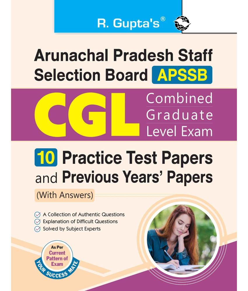     			APSSB : Combined Graduate Level (CGL) Exam - 10 Practice Test Papers & Previous Years' Papers (With Answers)