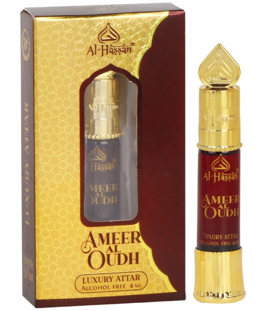     			Al - Hassan Ameer Al Oudh Attar For Men & Women Alcohol-free ittar Roll on 6 ml (Pack of 1)