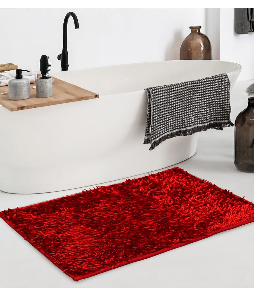     			Cortina Rubber Bath Mat 40x60 cm ( Pack of 1 ) - Red